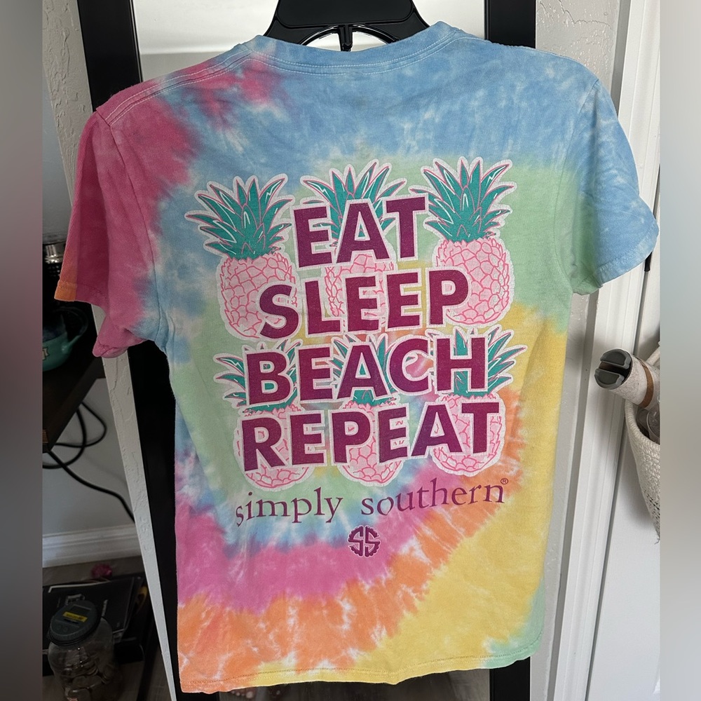 Small multi-colored Simply Southern T-shirt